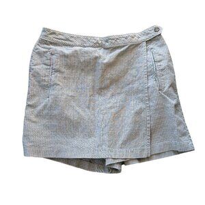 Vintage BMOSS Green Cotton Skort Preppy Tennis Skirt Shorts Size 10